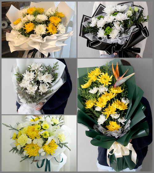 湖北黄冈市浠水县团陂镇马庙村白事花束代送